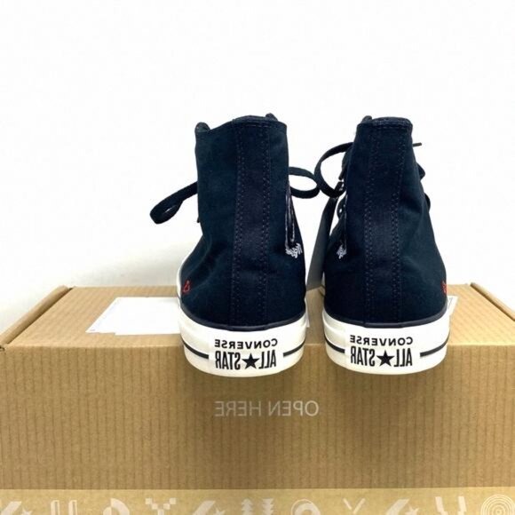 Converse Chuck Taylor Sneakers Hi Casual Black Shoes 152620C-BKW Custom Men For - Picture 7 of 13